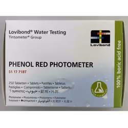 Le pastiglie di Phenol Red servono a misurare il livello di pH in piscina.