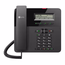 Unify OpenScape Desk Phone CP210, Telefono analogico, Cornetta cablata, Telefono con vivavoce, Nero