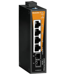 Weidmüller IE-SW-BL05-4TX-1SC Non gestito Fast Ethernet (10/100) Nero, Arancione