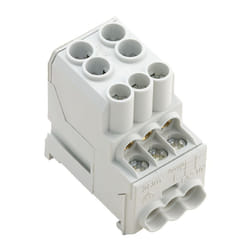 Weidmüller WPD 100 2X25/6X10 GY morsettiera 1 Grigio chiaro