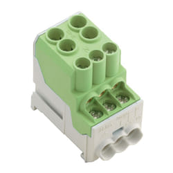 Weidmüller WPD 100 2X25/6X10 GN morsettiera 1 Verde