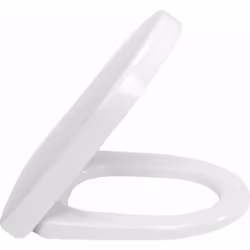 Sedile WC con copriwater Compact colore bianco alpino materiale duroplast con copriwater cerniere in acciaio inox facile rimo ...