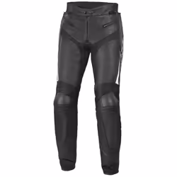 Büse Dervio Pantaloni in pelle moto, nero-bianco, dimensione 54 per uomo