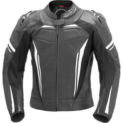 Büse Imola Giubbotto moto in pelle Ladies, nero-bianco, dimensione 40 per donne