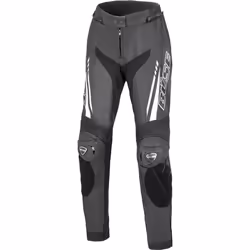 Büse Imola Le signore moto pantaloni in pelle, nero-bianco, dimensione 38 per donne