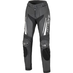 Büse Imola Le signore moto pantaloni in pelle, nero-bianco, dimensione 38 per donne