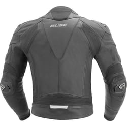 Büse Assen Giubbotto moto in pelle, nero, dimensione M per uomo