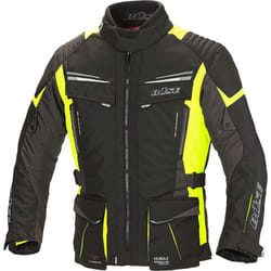Büse Lago Pro Giacca tessile moto, nero-giallo, dimensione 2XL per uomo