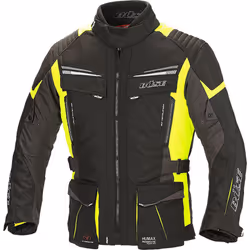 Büse Lago Pro Giacca tessile moto, nero-giallo, dimensione 4XL per uomo