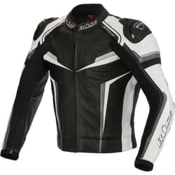 Büse Mille Giacca in pelle moto, nero-bianco, dimensione L per uomo