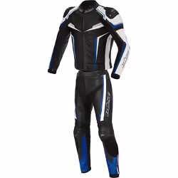 Büse Mille Abito in pelle moto a due pezzi, nero-blu, dimensione 52 per uomo