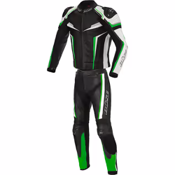 Büse Mille Abito in pelle moto a due pezzi, nero-verde, dimensione 54 per uomo