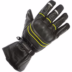 Büse Willow Guanti da moto da donna impermeabili, nero-giallo, dimensione S per donne