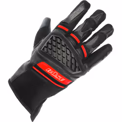 Büse Braga Guanti da moto, nero-rosso, dimensione XL per uomo