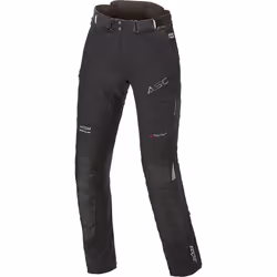 Büse Rocca Pantaloni tessili per moto da donna, nero, dimensione 36 per donne