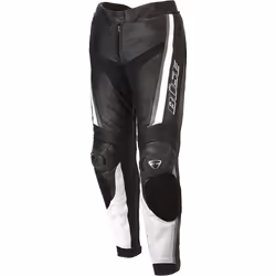 Büse Mille Pantaloni in pelle da moto da donna, nero-bianco, dimensione 40 per donne