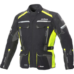 Büse Highland 2 Giacca tessile moto, nero-grigio-giallo, dimensione 58 per uomo