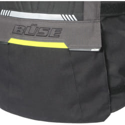 Büse Highland 2 Giacca tessile moto, nero-grigio-giallo, dimensione 60 per uomo