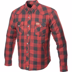 Büse Fairbanks Camicia Moto, rosso, dimensione L per uomo