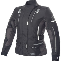 Büse Jana Giacca tessile moto da donna, nero-grigio-bianco, dimensione 52 per donne
