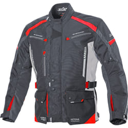 Büse Torino II Giacca tessile moto, nero-rosso, dimensione S per uomo