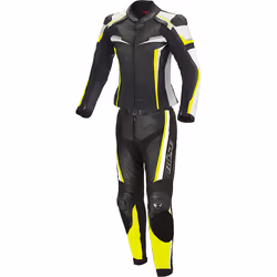Büse Mille Abito in pelle da moto da donna a due pezzi, nero-giallo, dimensione 42 per donne - Vista aggiuntiva 4