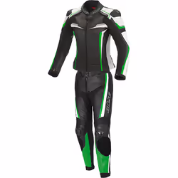 Büse Mille Abito in pelle da moto da donna a due pezzi, nero-rosso, dimensione 42 per donne - Vista aggiuntiva 5