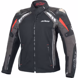 Büse B.Racing Pro Giacca tessile moto da donna, nero-grigio, dimensione 44 per donne
