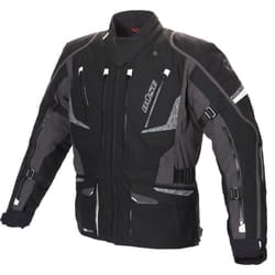 Büse Nero Giacca tessile moto da donna, nero-grigio, dimensione 44 per donne