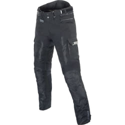 Büse Livorno Pantaloni tessili moto, nero, dimensione XL per uomo