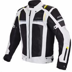 Büse Livorno Giacca tessile moto, grigio, dimensione 5XL per uomo