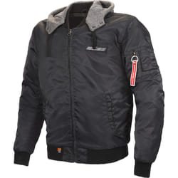 Büse Rexford Giacca tessile moto, nero-grigio, dimensione 48 per uomo