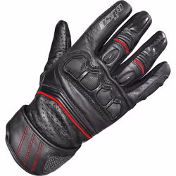 Büse Flash Guanti da moto traforati, nero-rosso, dimensione M L per uomo