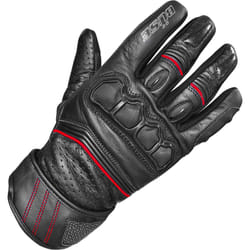 Büse Flash Guanti da moto traforati, nero-rosso, dimensione XL per uomo