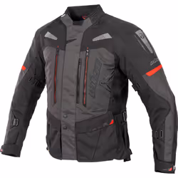 Büse Monterey impermeabile Giacca tessile moto da donna, nero-grigio, dimensione 38 per donne