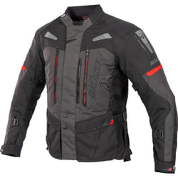 Büse Monterey impermeabile Giacca tessile moto da donna, nero-grigio, dimensione 38 per donne