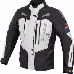 Büse Monterey impermeabile Giacca tessile moto da donna, grigio, dimensione 38 per donne