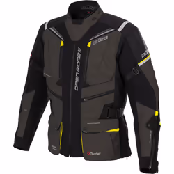 Büse Open Road III Giacca tessile moto impermeabile, nero-grigio-giallo, dimensione 52 per uomo - Vista aggiuntiva 2