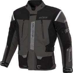 Büse Grado Pro Giacca tessile moto impermeabile, nero-grigio, dimensione 60 per uomo