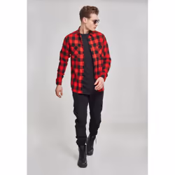 Urban Classics Checked Flanell Camicia Manica lunga Cotone - Vista aggiuntiva 7