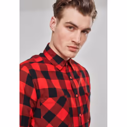 Urban Classics Checked Flanell Camicia Manica lunga Cotone - Vista aggiuntiva 8