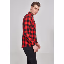 Urban Classics Checked Flanell Camicia Manica lunga Cotone - Vista aggiuntiva 6