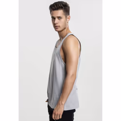 Urban Classics TB365 Canottiera Collo a cappuccio Senza maniche Cotone, Maglia, Viscosa - Vista aggiuntiva 4