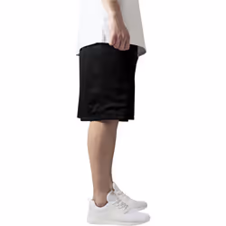 Urban Classics Bball Mesh Pantaloncini in felpa Maschio Nero - Vista aggiuntiva 4