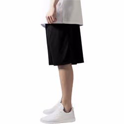 Urban Classics Bball Mesh Pantaloncini in felpa Maschio Nero - Vista aggiuntiva 6