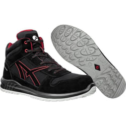Albatros CLIFTON MID SRC 638700210000045 Stivali di sicurezza S3 Taglia delle scarpe (EU): 45 Nero, Rosso 1 Paio/a