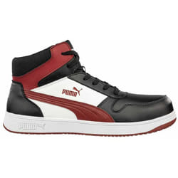 Puma - Scarpe da lavoro Frontcourt Blk/Wht/Red Mid S3L esd fo hro sr misura 40
