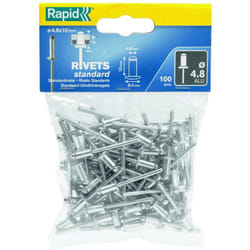Rapid - Rivetti ø 4.8 x 16 mm Alluminio 100 Pezzi