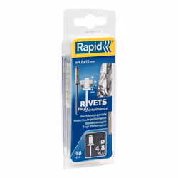Rapid 5000387, Alluminio, Acciaio, Acciaio inox, RP10 , RP40, RP60, RP100, 4,8 mm, 10 mm, 35 mm