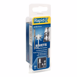 Rapid 5000389, Alluminio, Acciaio, Acciaio inox, RP10 , RP40, RP60, RP100, 4,8 mm, 14 mm, 45 mm